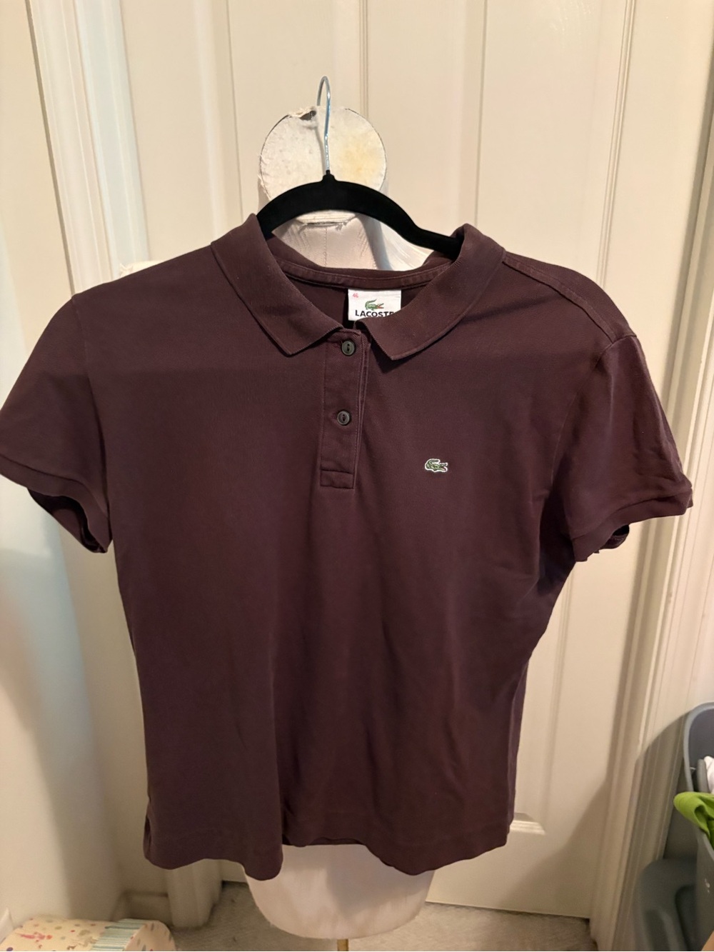 Lacoste Women's chocolate brown Polo Shirt size 46 $135